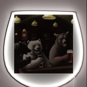 Bear Squad A Night Out At The Pub RGB Neon Sign