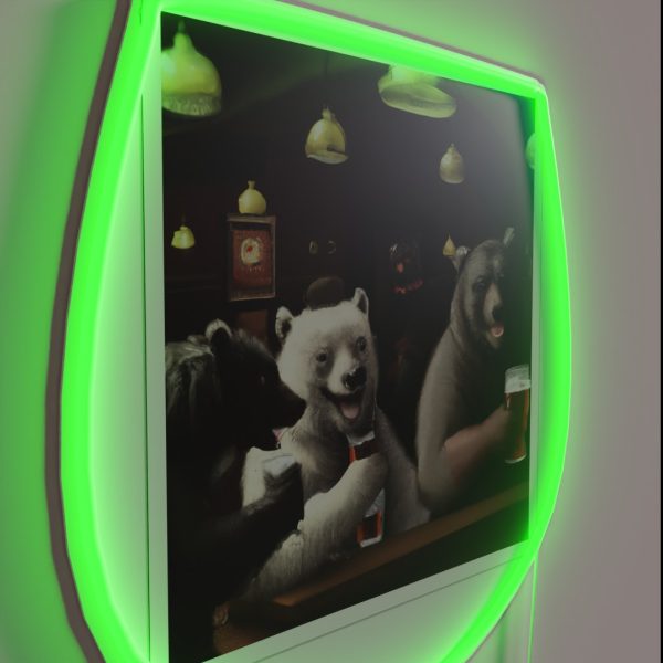 Bear Squad A Night Out At The Pub RGB Neon Sign