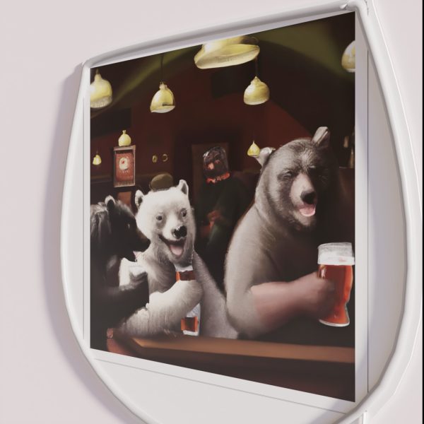 Bear Squad A Night Out At The Pub RGB Neon Sign