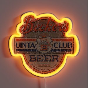 Becker S Uinta Club Beer 1917 RGB Neon Sign