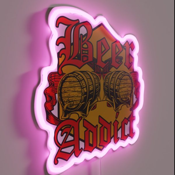 Beer Addict RGB Neon Sign