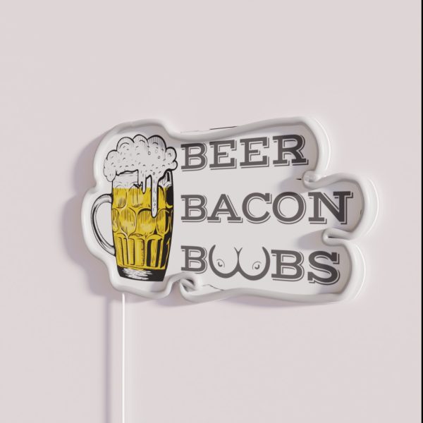 Beer Bacon And Boobs RGB Neon Sign