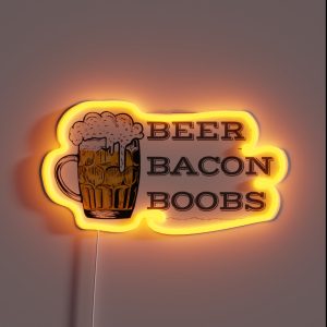 Beer Bacon And Boobs RGB Neon Sign