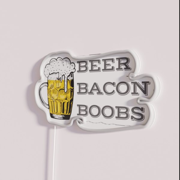 Beer Bacon And Boobs RGB Neon Sign