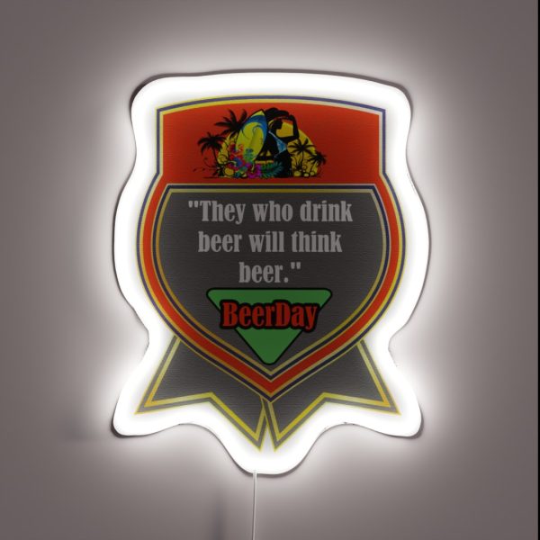 Beer Day RGB Neon Sign