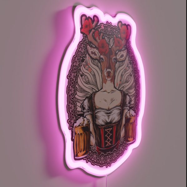 Beer Deer RGB Neon Sign