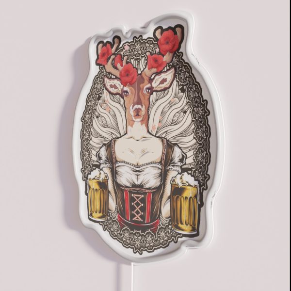 Beer Deer RGB Neon Sign