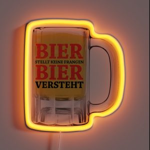 Beer Does Not Ask Questions RGB Neon Sign