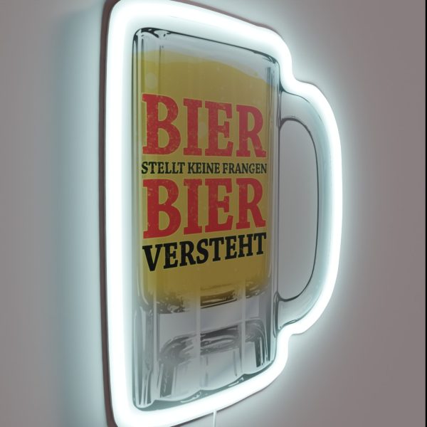 Beer Does Not Ask Questions RGB Neon Sign