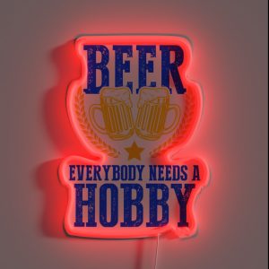 Beer Everybody Needs A Hobby Craft Beer Brewer RGB Neon Sign
