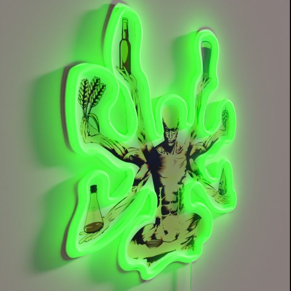 Beer God RGB Neon Sign
