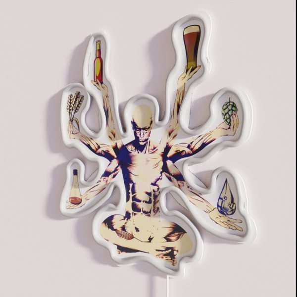Beer God RGB Neon Sign