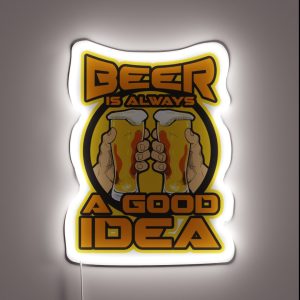 Beer Is A Good Idea RGB Neon Sign