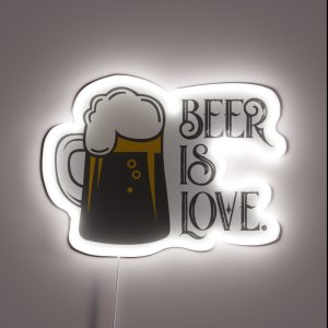 Beer Is Love RGB Neon Sign
