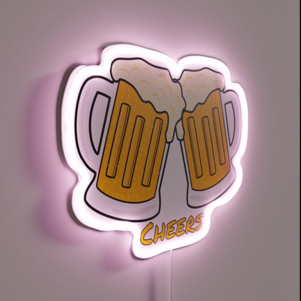 Beer Mug Cheers Cheers RGB Neon Sign