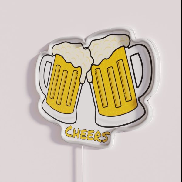 Beer Mug Cheers Cheers RGB Neon Sign