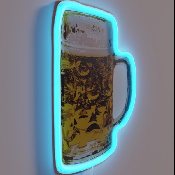 Beer Mug Frosty Beer Mug Brew Brewski Draught RGB Neon Sign
