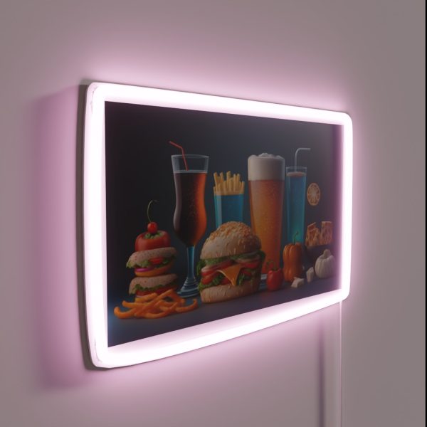 Beer Pairing Generative AI RGB Neon Sign