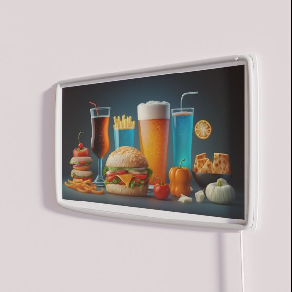Beer Pairing Generative AI RGB Neon Sign
