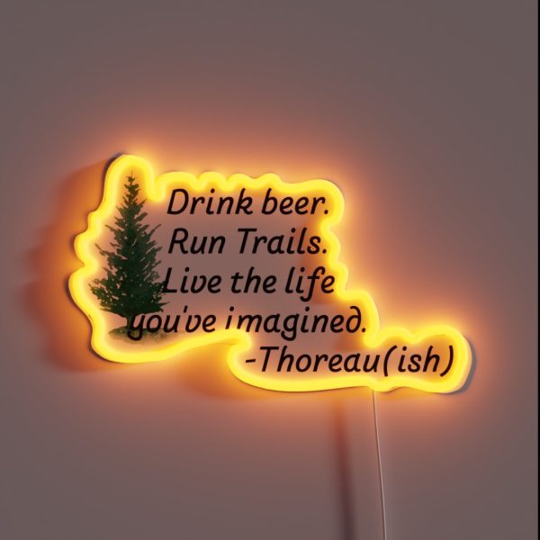 Beer Run Live RGB Neon Sign