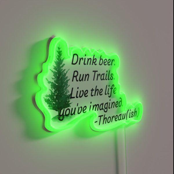 Beer Run Live RGB Neon Sign