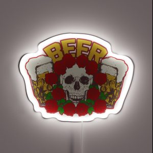 Beer Skull RGB Neon Sign
