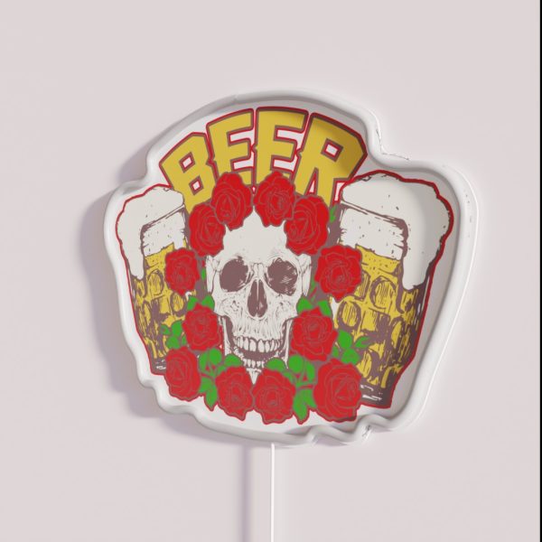 Beer Skull RGB Neon Sign