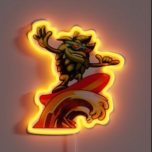 Beer Surfer RGB Neon Sign