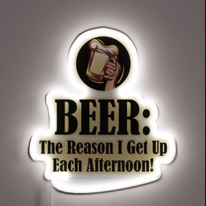Beer The Reason I Get Up RGB Neon Sign