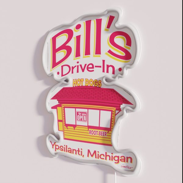 Bill S Drive In Hot Dog Stand RGB Neon Sign