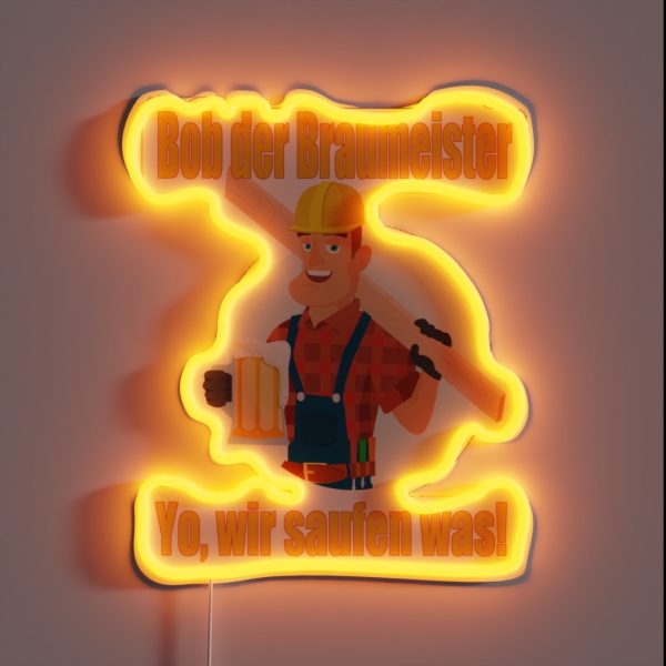Bob The Brewmaster Beer Brew RGB Neon Sign