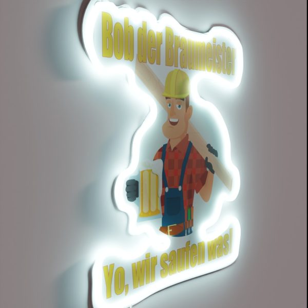 Bob The Brewmaster Beer Brew RGB Neon Sign