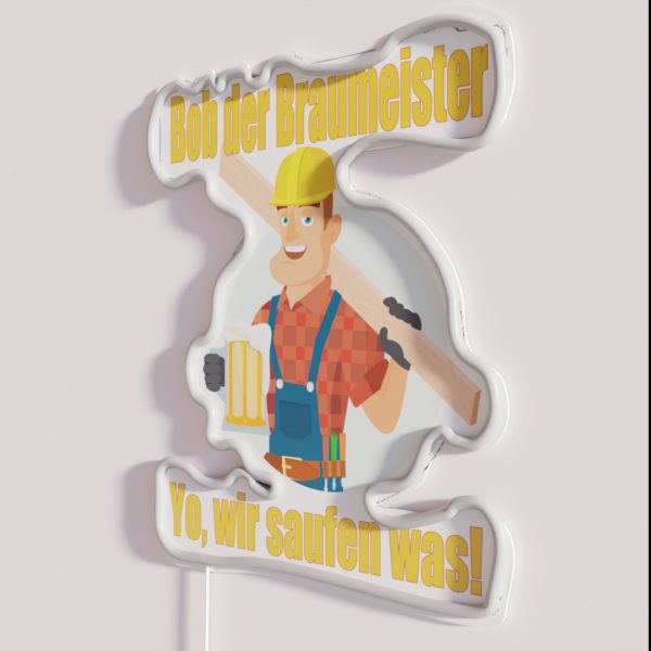 Bob The Brewmaster Beer Brew RGB Neon Sign