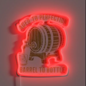 Bourbon Aged To Perfection RGB Neon Sign