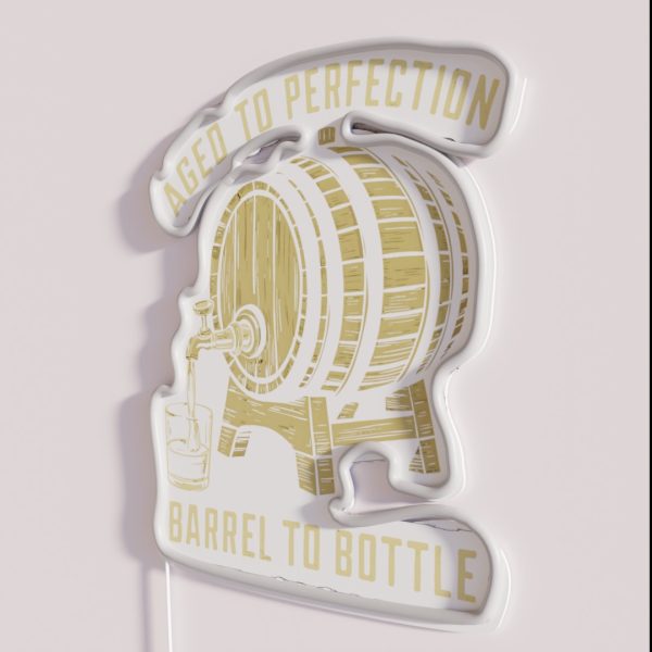 Bourbon Aged To Perfection RGB Neon Sign