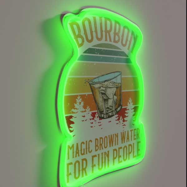 BOURBON WHISKEY RGB Neon Sign