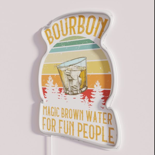 BOURBON WHISKEY RGB Neon Sign
