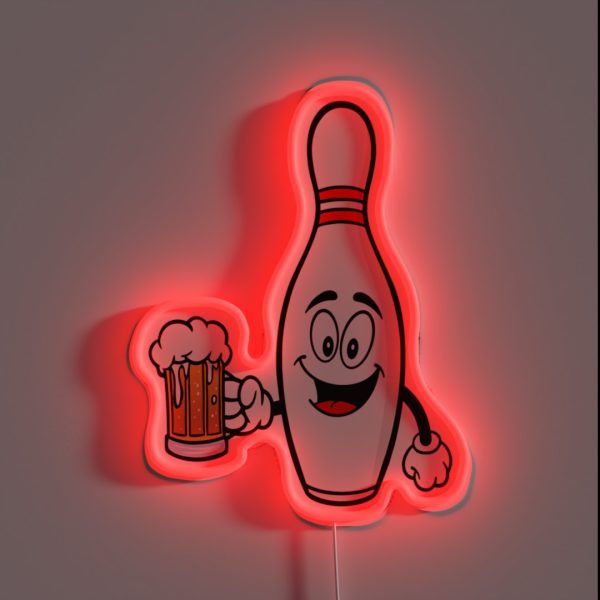 Bowling Drink Beer RGB Neon Sign