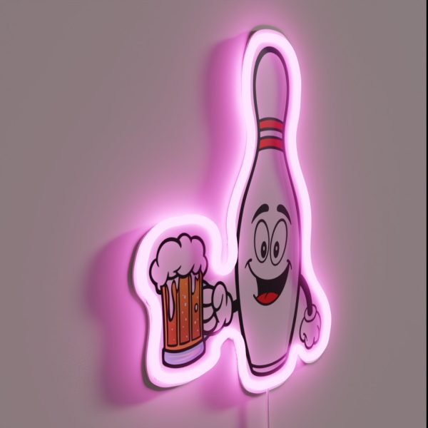 Bowling Drink Beer RGB Neon Sign