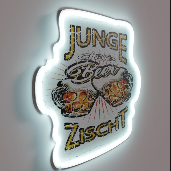 Boy The Beer Hisses Beer Lovers Blonde Pils RGB Neon Sign