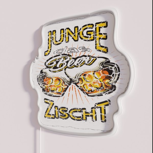 Boy The Beer Hisses Beer Lovers Blonde Pils RGB Neon Sign
