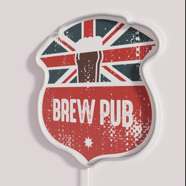 Brew Beer Pub RGB Neon Sign