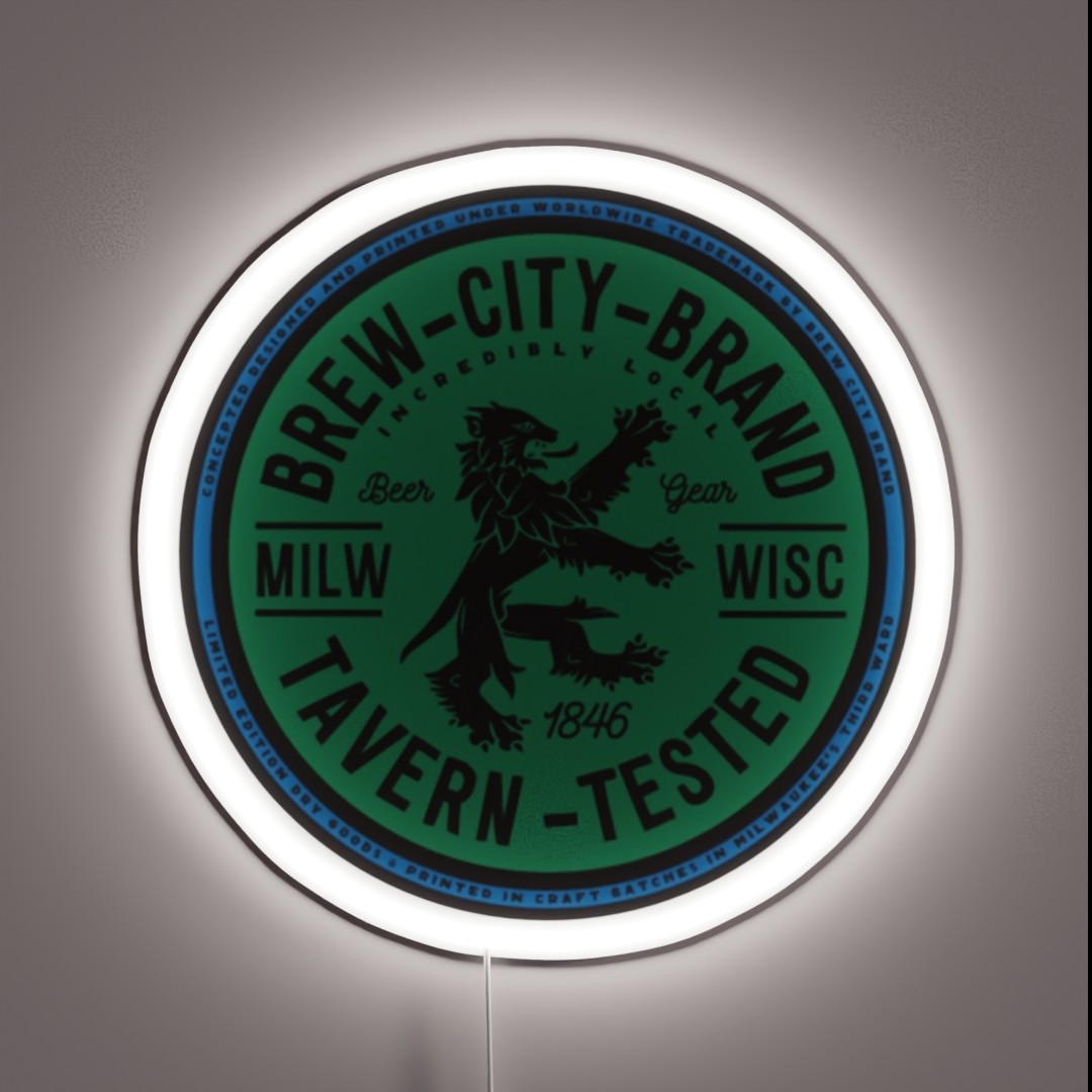 Brew City Brand RGB Neon Sign