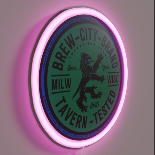 Brew City Brand RGB Neon Sign