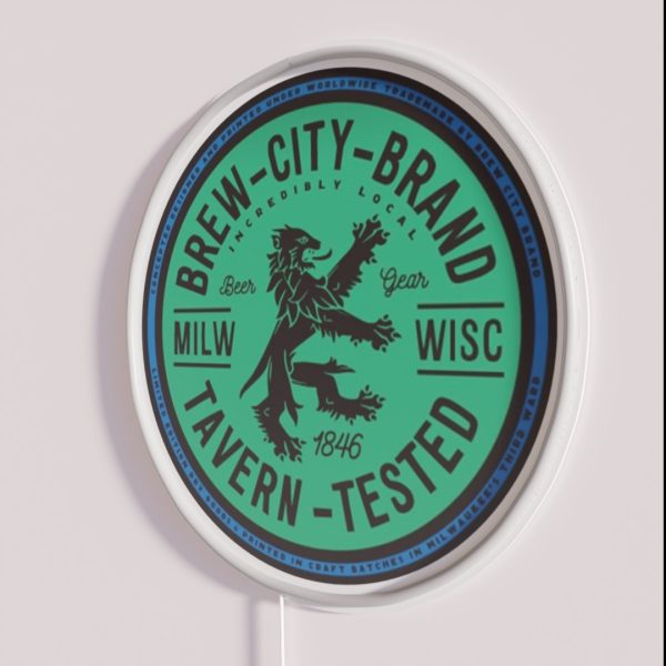 Brew City Brand RGB Neon Sign