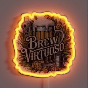 Brew Virtuoso Beer Brewing RGB Neon Sign
