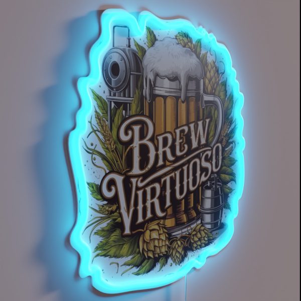Brew Virtuoso Beer Brewing RGB Neon Sign