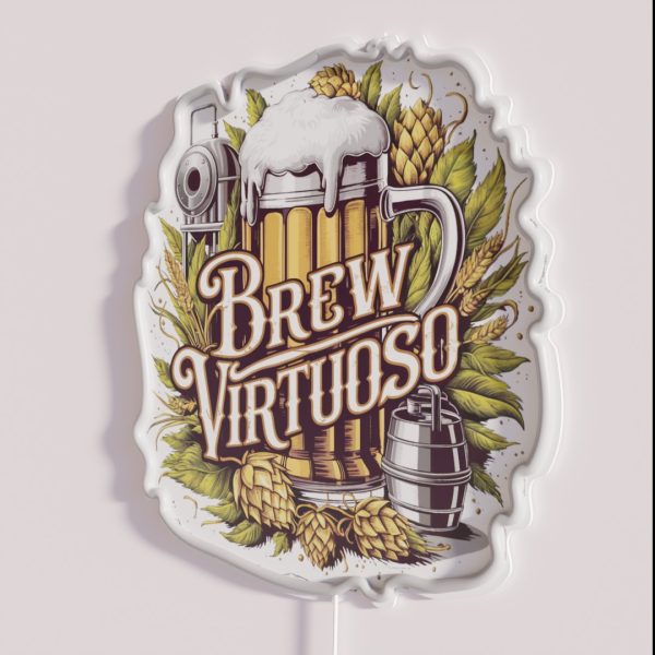 Brew Virtuoso Beer Brewing RGB Neon Sign