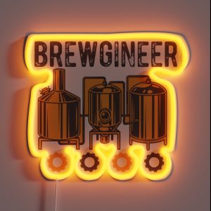 Brewgineer Craft Beer Homebrewer RGB Neon Sign