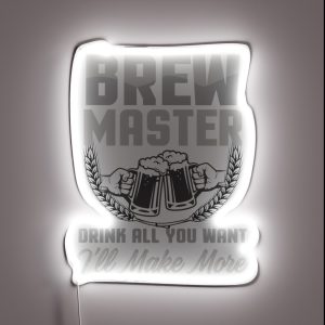Brewmaster Drink Up I Ll Make More Craft Beer Brewer RGB Neon Sign